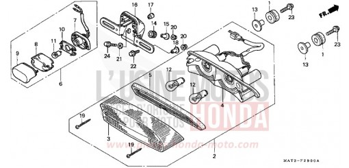 HECKLEUCHTE (V/W) CBR1100XXV de 1997